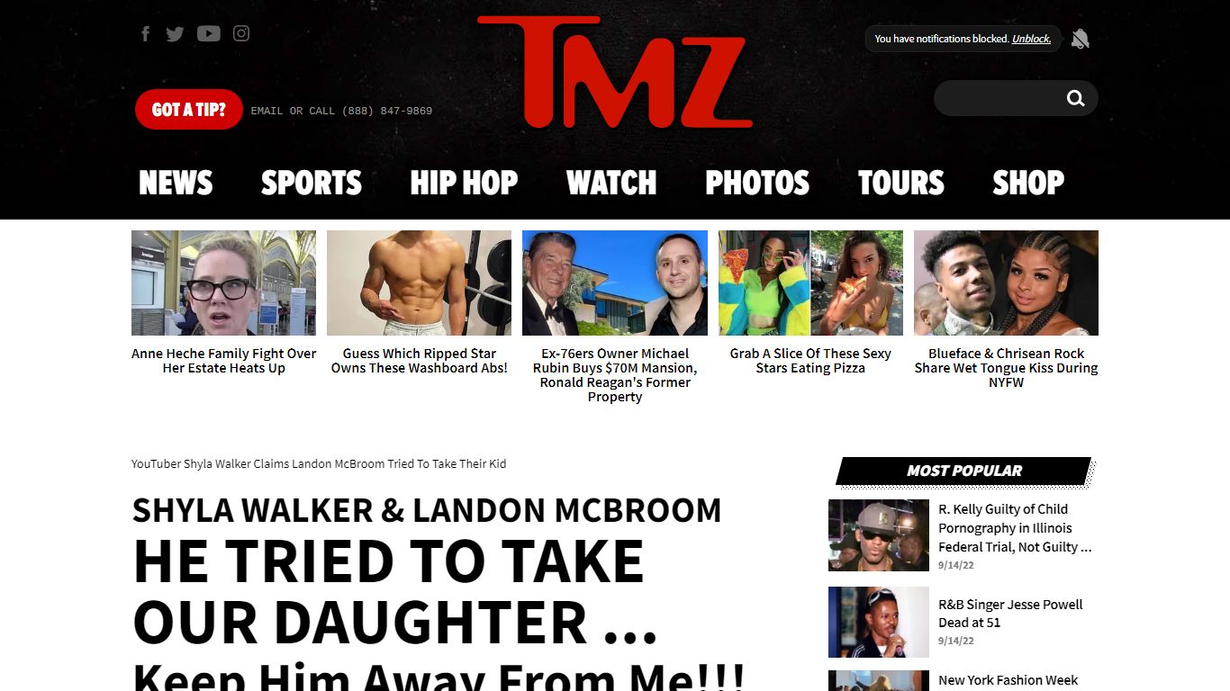 YouTuber Shyla Walker Claims Landon McBroom Tried To Take Their Kid - TMZ